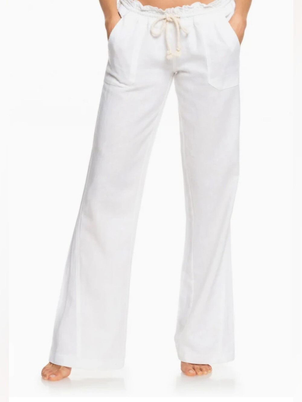 Roxy Oceanside Linen Blend Pants Size Small - Picture 7 of 11